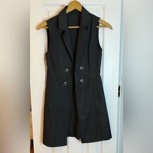 Shein Black long vest